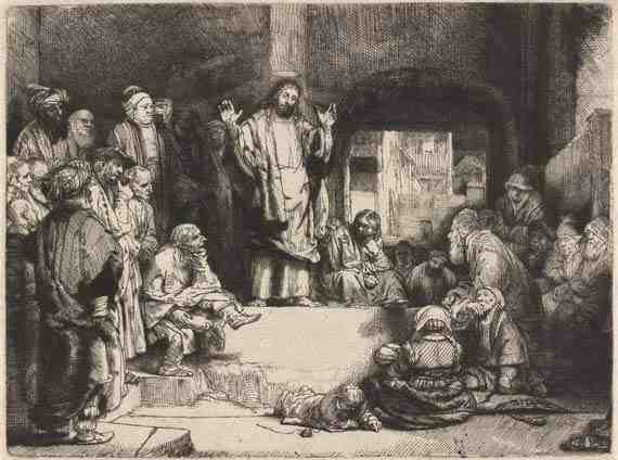 Rembrandt: Christ Preaching